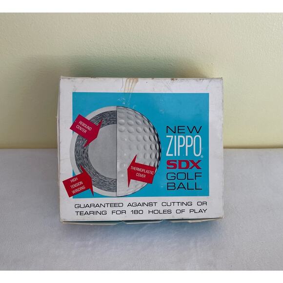 Vtg ZIPPO SDX GOLF BALLS Kenton Meadows Box 4 Sleeves 12 Balls - Picture 6 of 7